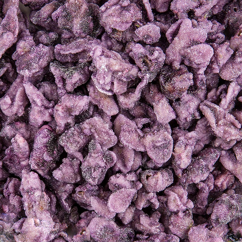 Quai Sud France - Echte Veilchen-Blütenblätter, blau-violett, kristallisiert, ca. 2cm, essbar, 1 k