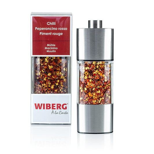 Wiberg Chilies, geschrotet, in der Mühle, 14 cm Keramik-Mahlwerk, 50 g