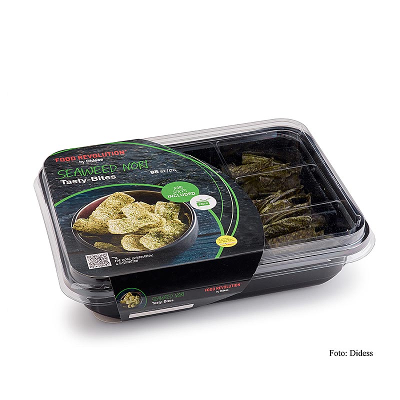 Didess - Tasty Bites "Seaweed-Nori" - Fingerfood auf Reisbasis zum Frittieren, 70 g, 95 St