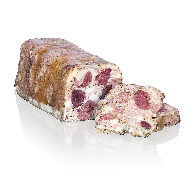 Terrine von Entenfleisch "Vigneronne", mit Kastanien, Trapez, Rougié, 1 kg