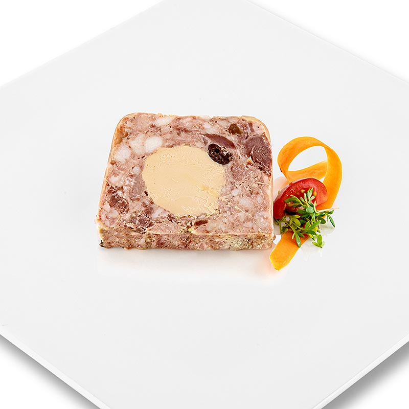 Rougie - Terrine von Taube, mit Kirschen und Entenleberstopfleber (20%), 1 kg