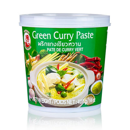 Curry Paste, grün, Cock Brand, 400 g