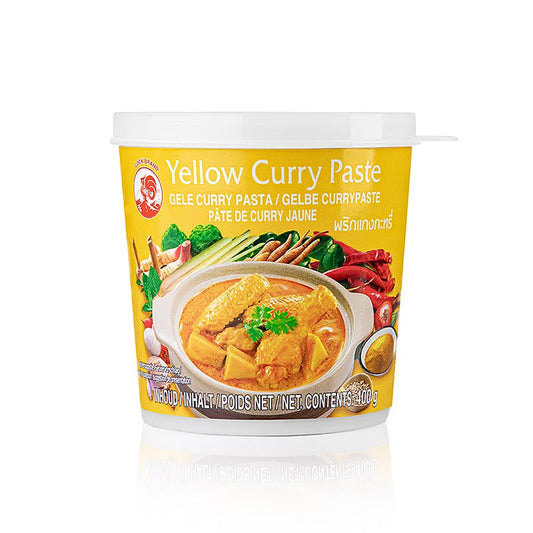 Curry Paste, gelb, Cock Brand, 400 g