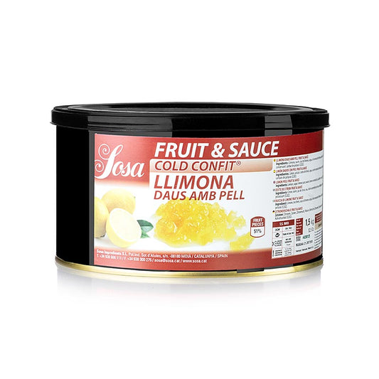 Sosa Cold Confit - Zitronen Würfel, 5 mm (37242), 1,5 kg