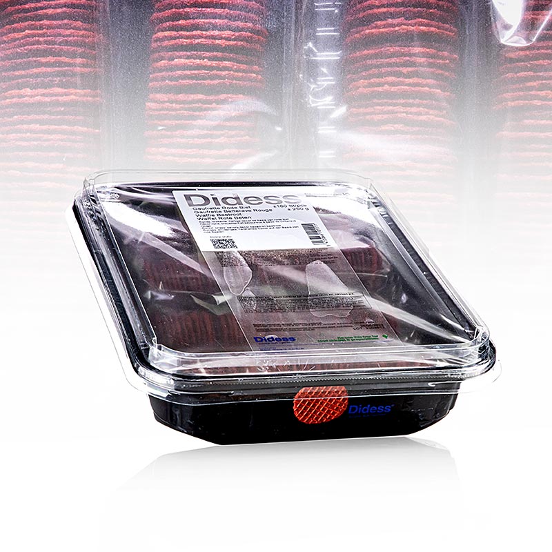Dekor Waffel - Rote Bete, 250 g, 160 St