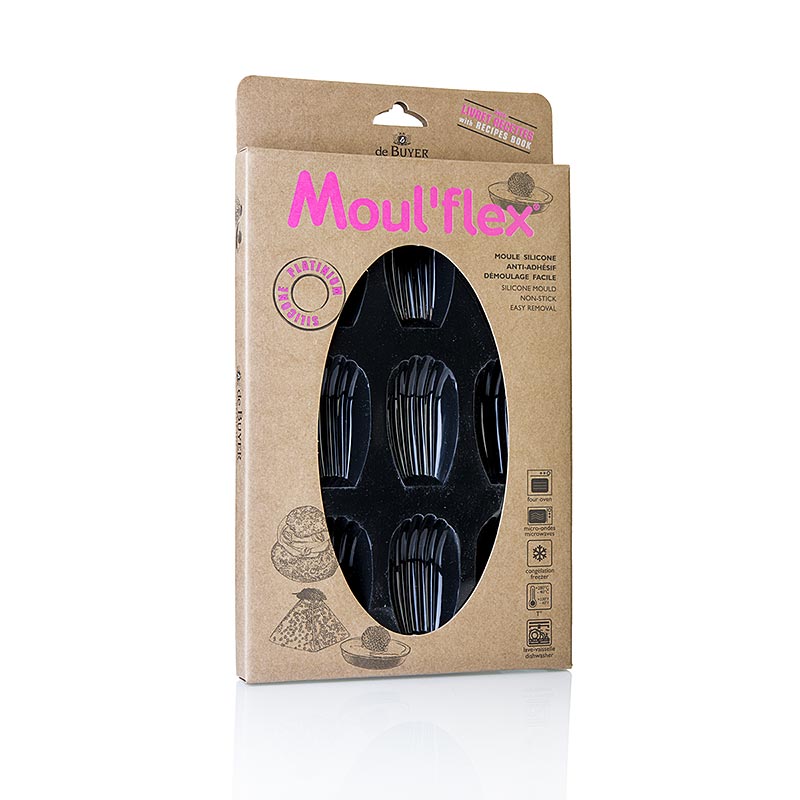 de Buyer deBUYER Backform Moul´flex, 9 Madeleine, 3cl, 17,5 x 30 cm, 1 St