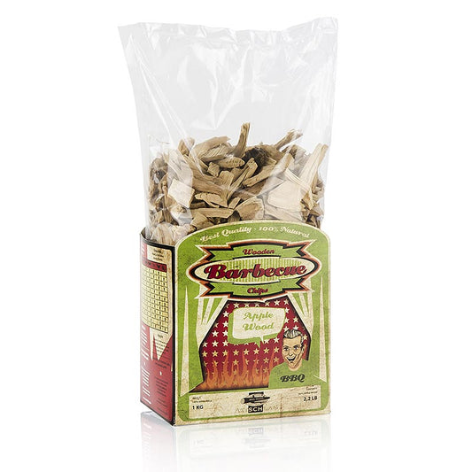 Axtschlag - Grill BBQ - Räucherchips aus Apfelholz (Apple), 1 kg