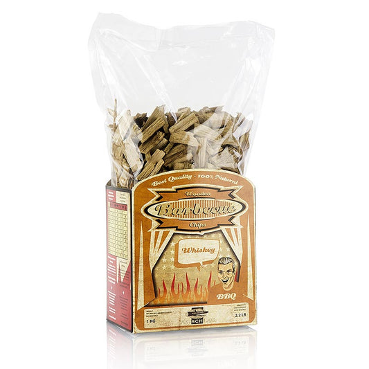 Axtschlag - Grill BBQ - Räucherchips aus Whisky Eichenholz, 1 kg