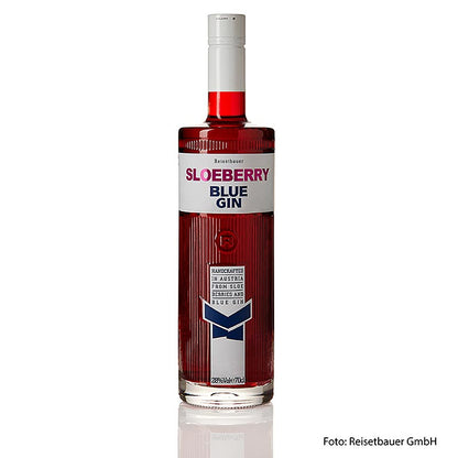 Vintage Sloeberry Blue Gin, Schlehen Likör mit Gin, 28% vol., Reisetbauer, 700 ml