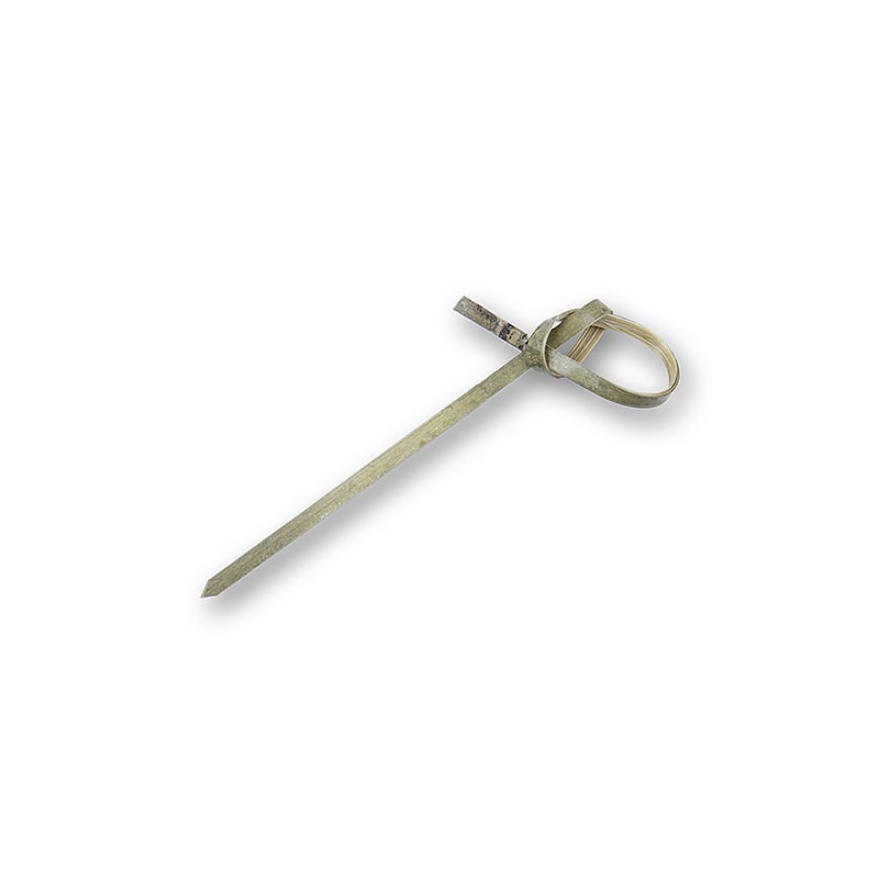 Bambus-Spieße, mit Knotenende, grün, 7cm, 100 St