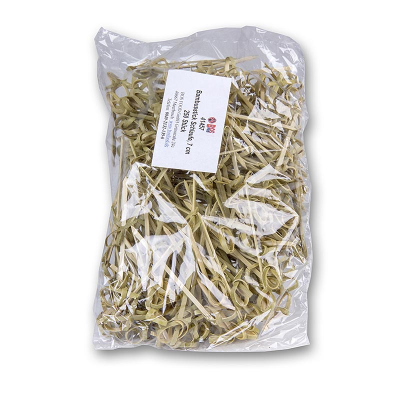 Bambus-Spieße, mit Knotenende, grün, 7cm, 250 St