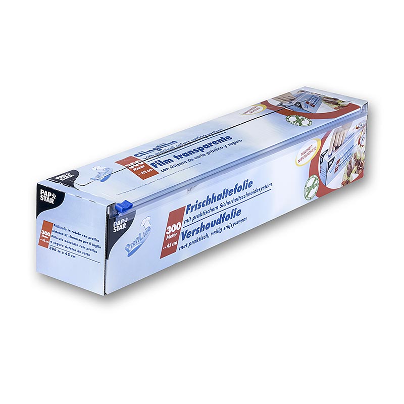 Frischhaltefolie aus PVC mit Schneidesystem, 45 cm x 300m, Papstar, 1 St