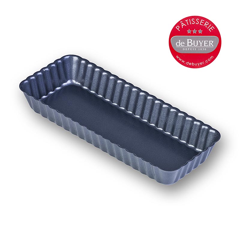 deBUYER Tarteform, rechteckig, 20x8cm, mit abnehmb. Boden, 1 St