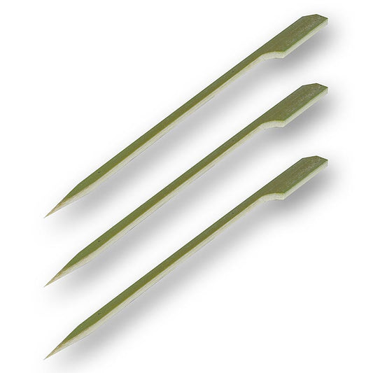 Bambus-Spiesse, mit Blattende, 15 cm, 50 St