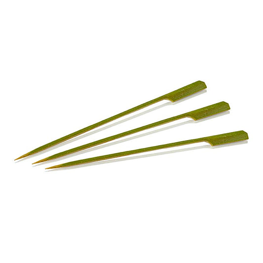 Bambus-Spiesse, mit Blattende, 18 cm, 50 St
