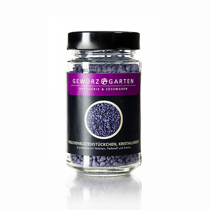 Gewürzgarten Veilchenblüten-Stückchen, kristallisiert, 140 g