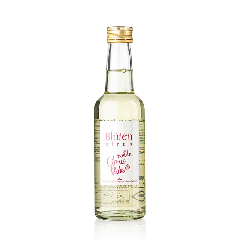 Deutsche Blütensekt Manufaktur - Blütensirup wilde Citrusblüte, 1:10, BIO, 250 ml