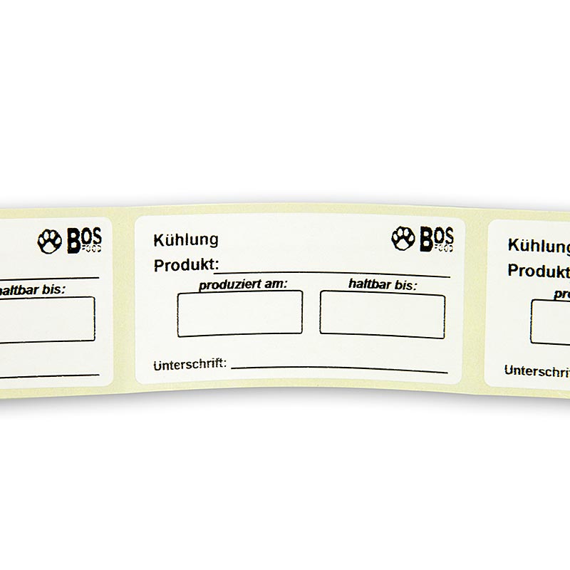 Beschriftungslabels "Kühlung", Aqua-Label Qualität Etiketten, 500 St