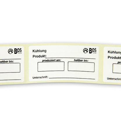 Beschriftungslabels "Kühlung", Aqua-Label Qualität Etiketten, 500 St