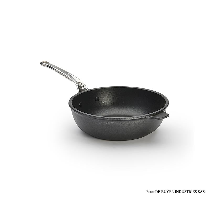 deBUYER "Choc Extreme" Induktions Antihaft-Sauteuse, Edelstahlgriff, ø 24cm, 1 S