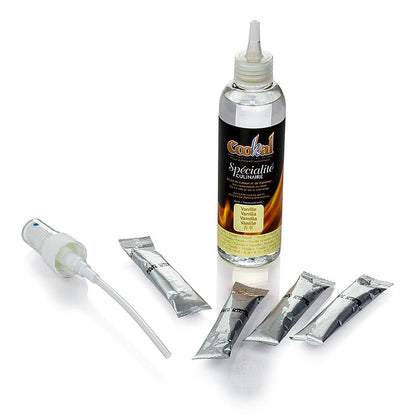 Cookal - Creme Brulee Set Vanille, karamelisieren mit Flambieressenz, 50 Portionen, 51 tl