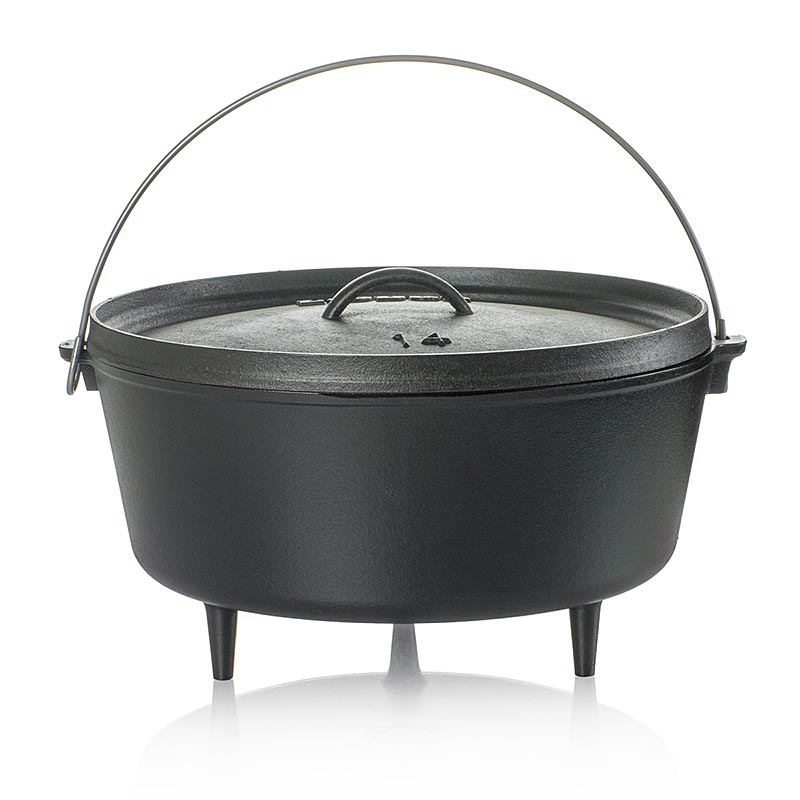 Zubehör - Kochtoopf Lodge "Camp Dutch Oven", 3 Füsse, Ø 35,6 cm, inkl. Deckel, 9,5, 1 St