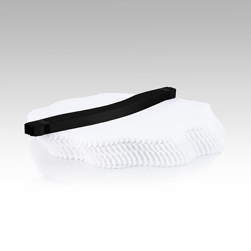 The Original Lemon Wraps - Zitronenserviertuch, weiß, mit schwarzer Krawatte, 10