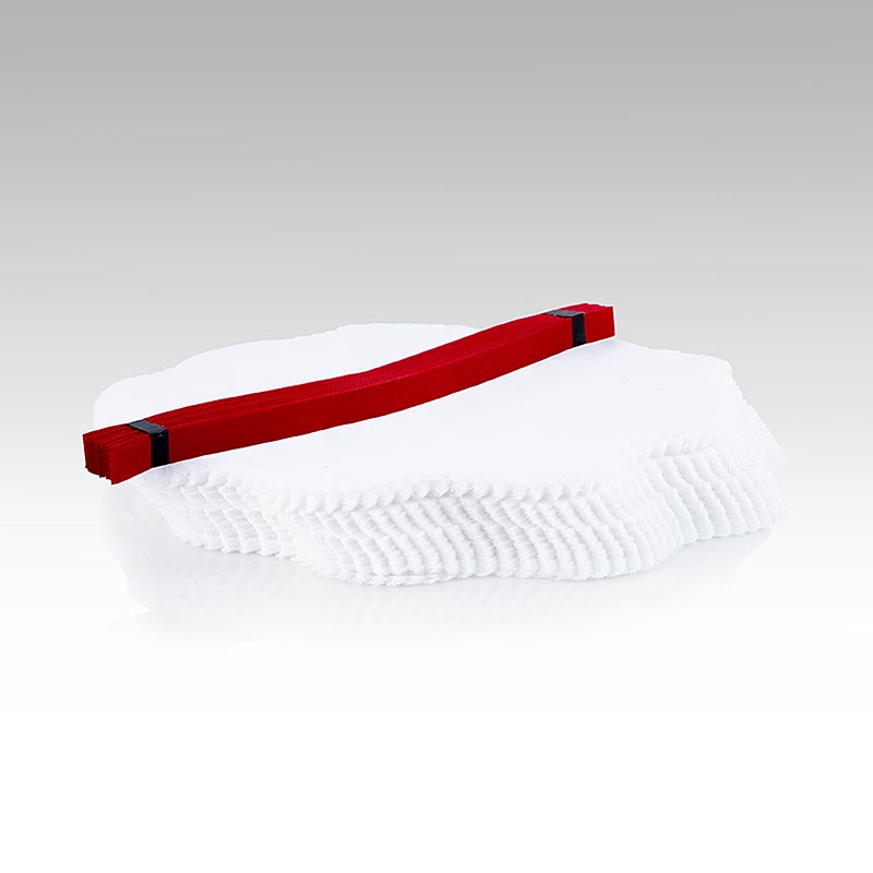 The Original Lemon Wraps - Zitronenserviertuch, weiss, mit roter Krawatte, 100 St