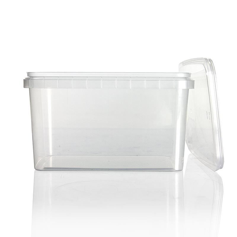 Kunststoffdose "RectAcup", rechteckig, mit Deckel, 191x128x106 mm, 1800 ml, 1 St