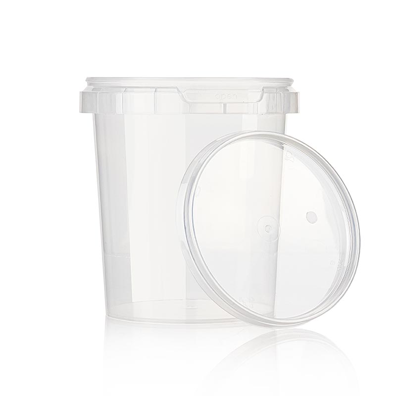 Kunststoffdose "Circlecup", rund, mit Deckel, ø 117x128 mm, 870 ml, 1 St