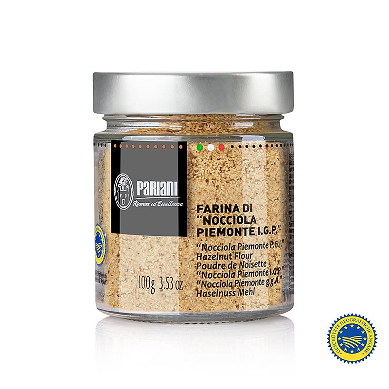 Haselnussgrieß (Haselnussmehl), 100% Piemonteser Haselnüsse g.g.A., Pariani, 100
