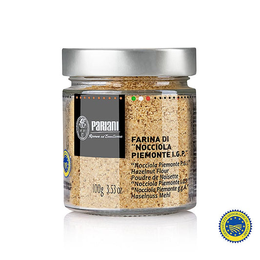 Haselnussgrieß (Haselnussmehl), 100% Piemonteser Haselnüsse g.g.A., Pariani, 100