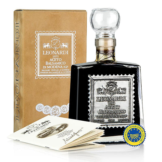 Leonardi - Aceto Balsamico di Modena IGP/g.g.A., Velluto Ocra, 10 Jahre, 250 ml