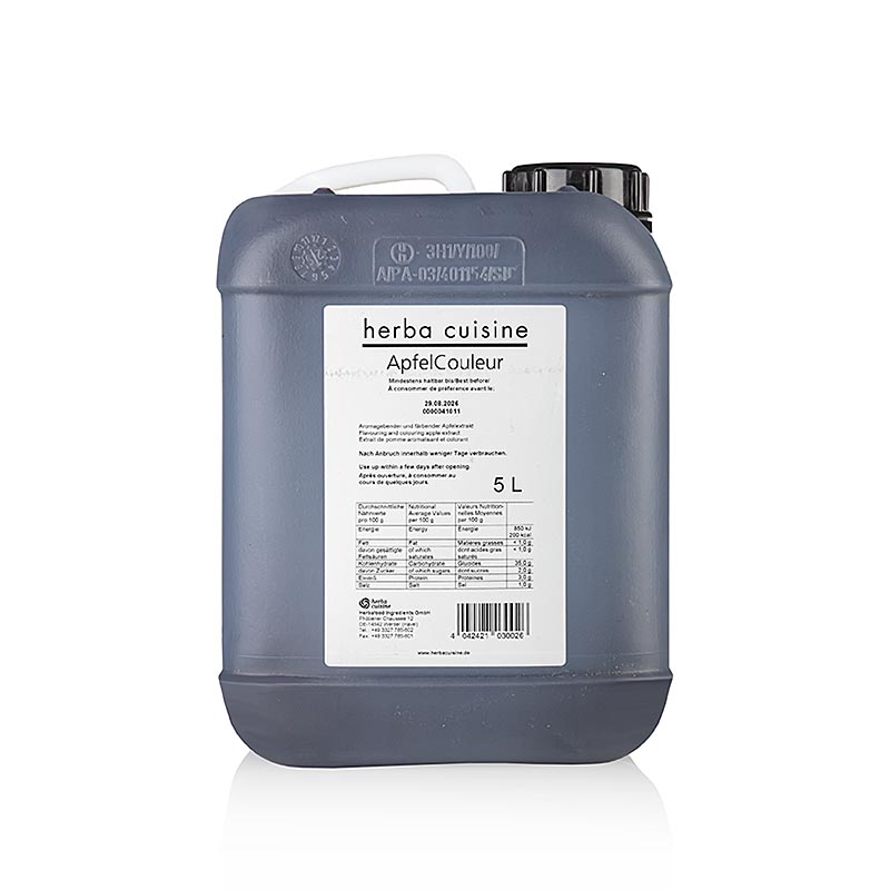 Herbacuisine ApfelCouleur Apfelextrakt, flüssig, nicht süss & intensiv karamellig, 5 L