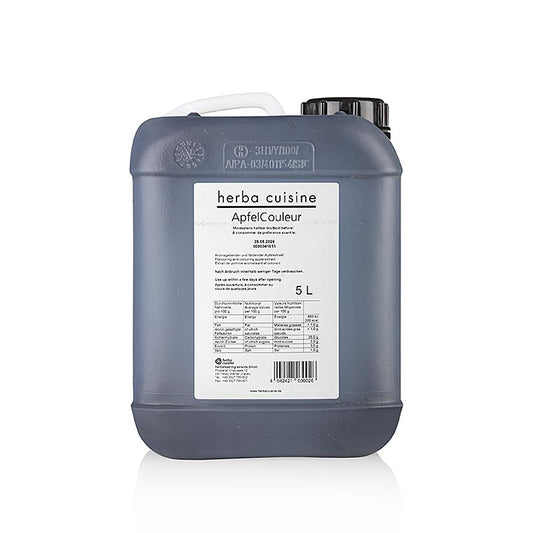 Herbacuisine ApfelCouleur Apfelextrakt, flüssig, nicht süss & intensiv karamellig, 5 L