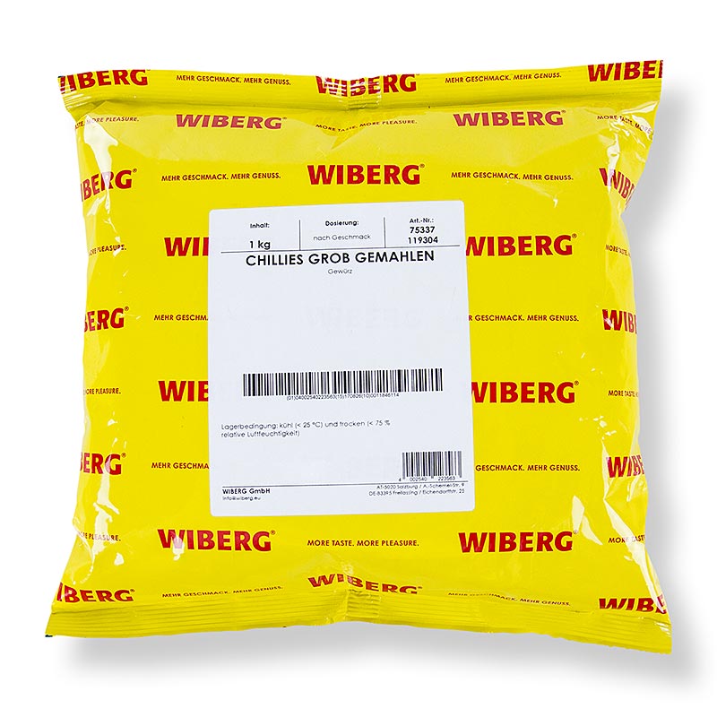Wiberg Chilies, getrocknet, grob gemahlen, 1 kg