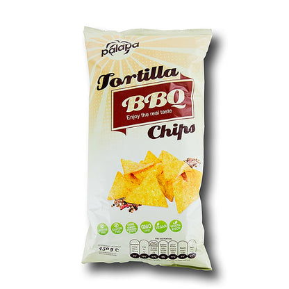 Tortilla Chips pikant - BBQ - Nachochips, Sierra Madre, 5,4 kg, 12 x 450g