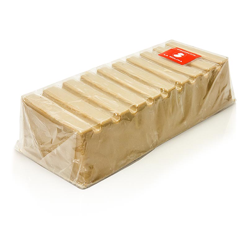 Schokoladen Gianduja Nougat, weiss, La Molina, 1 kg