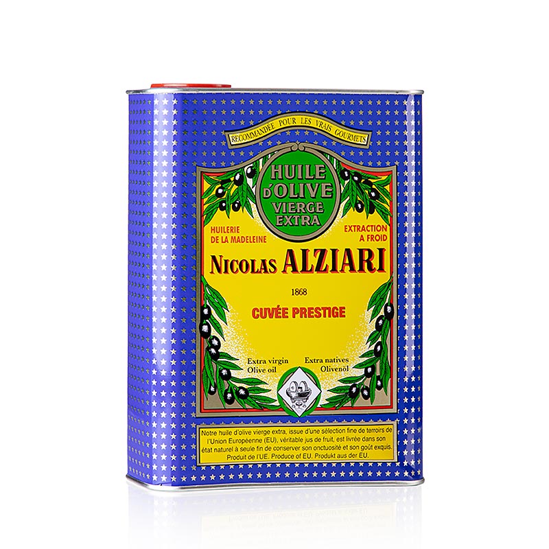 Natives Olivenöl Extra, Fruité Douce, mild, Alziari, 2 L