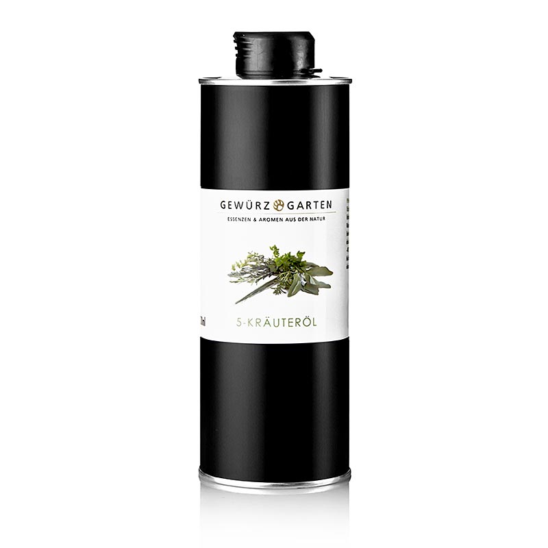 Gewürzgarten 5-Kräuteröl in Rapsöl, 500 ml