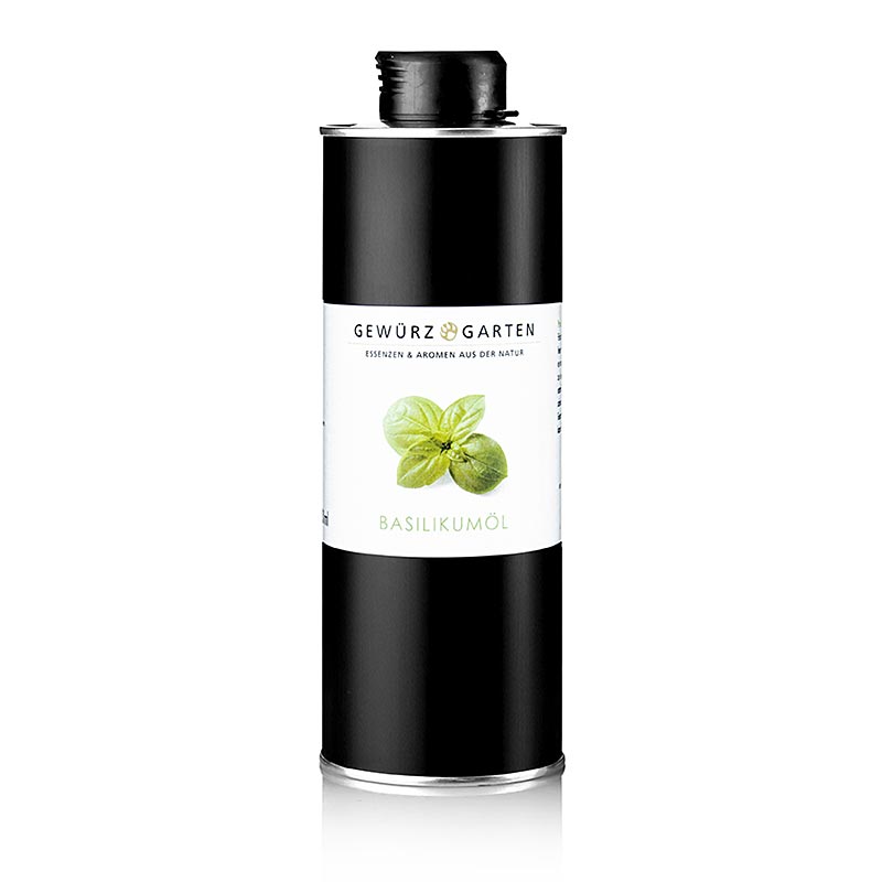 Gewürzgarten Basilikumöl in Rapsöl, 500 ml