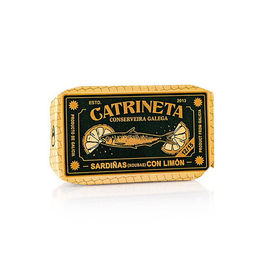 Sardinen, ganz, in Olivenöl und Zitrone, sardina ao limón, 115 g