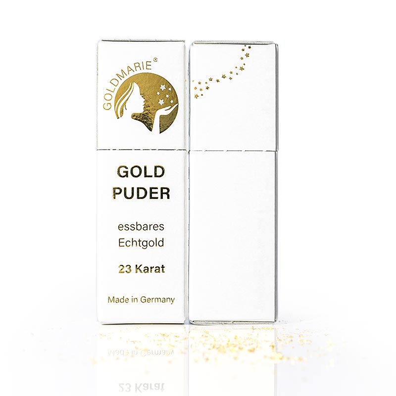 Gold - Blattgoldflocken Streuer "Goldmarie", 23 Karat, ca.0,5-1mm², 0,1 g