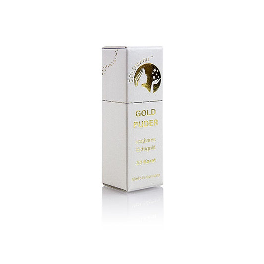 Gold - Blattgoldflocken Streuer "Goldmarie", 23 Karat, ca.0,5-1mm², 0,1 g