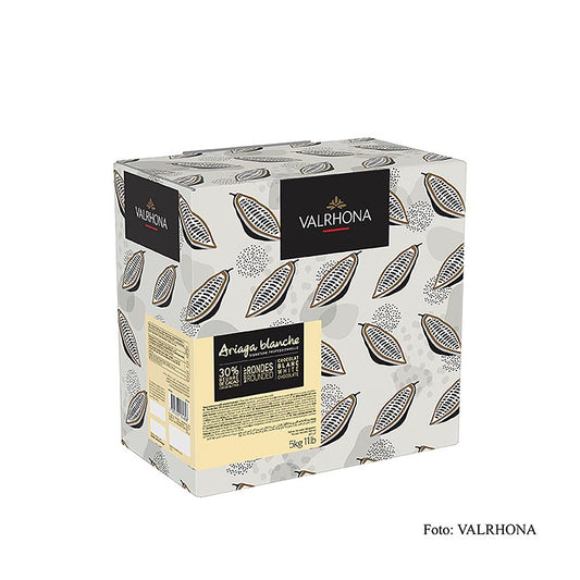 Valrhona Ariaga Blanchet, weisse Schokolade, Callets, 30% Kakaobutter, 5 kg