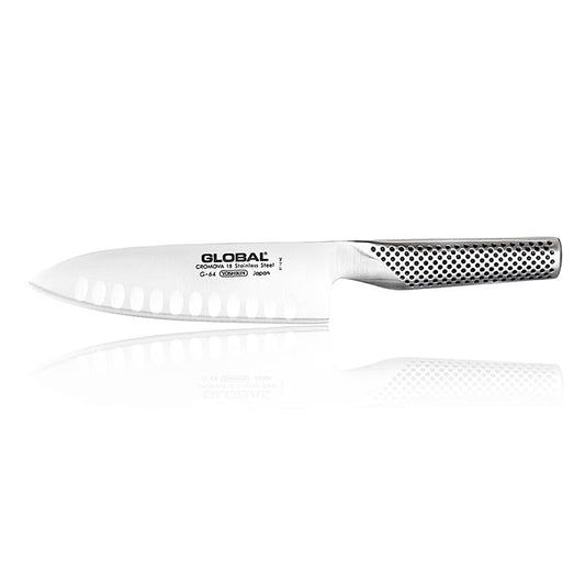 Global G-64 / G-84 Santoku Messer mit Kulle, 16 cm, 1 St
