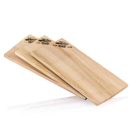 Axtschlag - Grill BBQ - Wood Planks Grillbretter, Kirschholz (Cherry), 15x30x1,1cm, 3 St