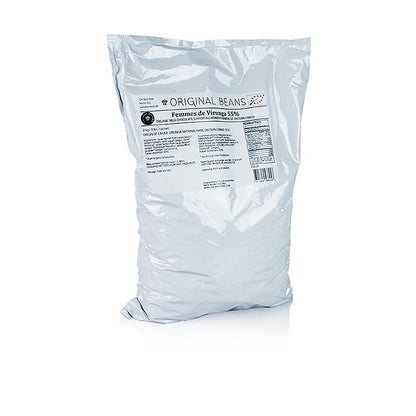 Femmes de Virunga Kongo, 55%, Milch Couverture, Callets, Original Beans, BIO, 2 kg