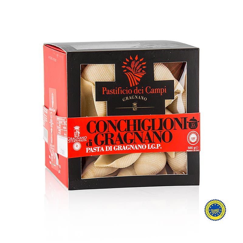 Pastificio dei Campi - No.57 Conchiglioni, grosse Muschel, Pasta di Gragnano, IGP/g.U., 500 g