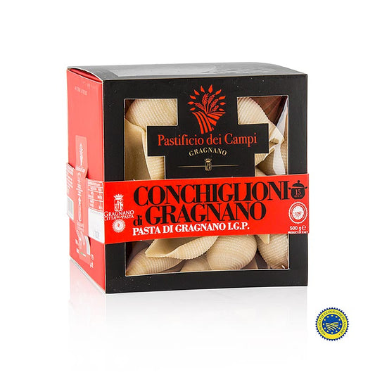 Pastificio dei Campi - No.57 Conchiglioni, grosse Muschel, Pasta di Gragnano, IGP/g.U., 500 g